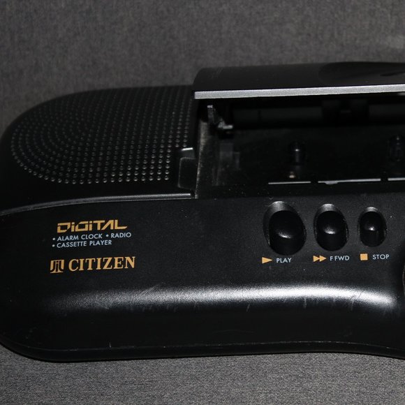 Vintage Working Citizen Digital Alarm Clock AM FM Radio Cassette Player 1980's - Picture 2 of 8